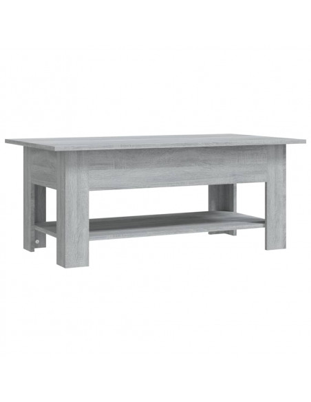 Tavolino da Salotto Grigio Sonoma 102x55x42 cm in Truciolato