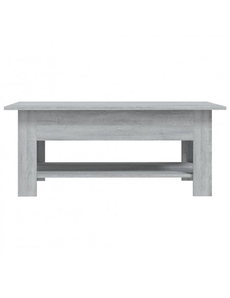 Tavolino da Salotto Grigio Sonoma 102x55x42 cm in Truciolato