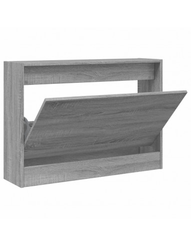Scarpiera Grigio Sonoma 80x21x57 cm in Legno Multistrato