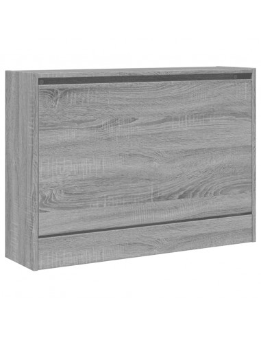 Scarpiera Grigio Sonoma 80x21x57 cm in Legno Multistrato