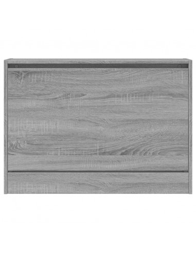 Scarpiera Grigio Sonoma 80x21x57 cm in Legno Multistrato