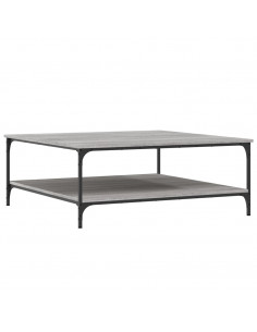 Tavolino Salotto Grigio Sonoma 100x100x40 cm Legno Multistrato 2