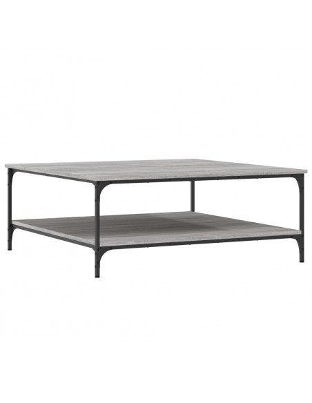 Tavolino Salotto Grigio Sonoma 100x100x40 cm Legno Multistrato