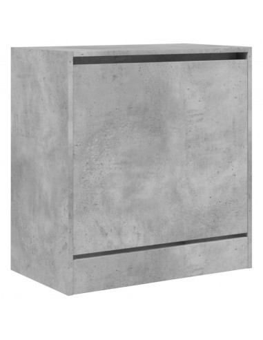 Scarpiera Grigio Cemento 60x34x63,5 cm in Legno Multistrato