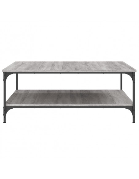 Tavolino Salotto Grigio Sonoma 100x100x40 cm Legno Multistrato