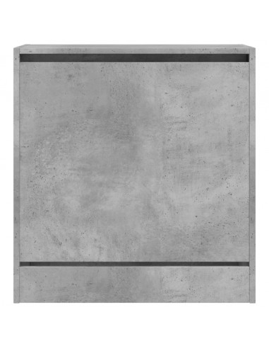 Scarpiera Grigio Cemento 60x34x63,5 cm in Legno Multistrato