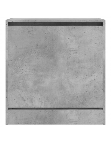 Scarpiera Grigio Cemento 60x34x63,5 cm in Legno Multistrato