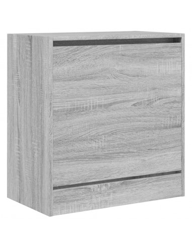 Scarpiera Grigio Sonoma 60x34x63,5 cm in Legno Multistrato