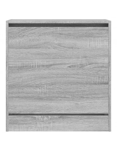 Scarpiera Grigio Sonoma 60x34x63,5 cm in Legno Multistrato