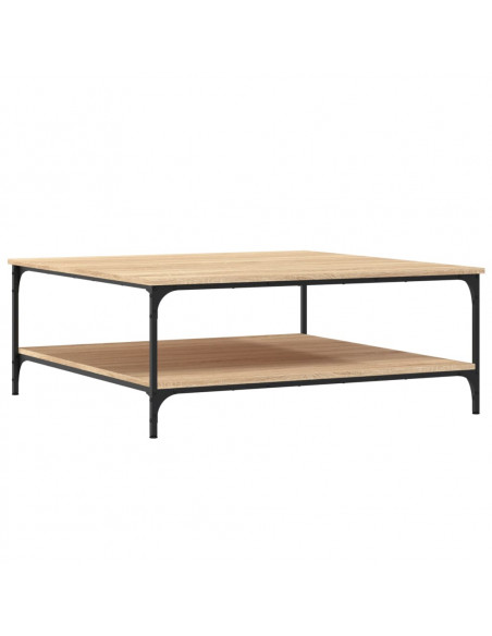 Tavolino Salotto Rovere Sonoma 100x100x40 cm Legno Multistrato
