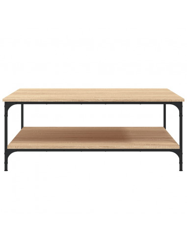 Tavolino Salotto Rovere Sonoma 100x100x40 cm Legno Multistrato