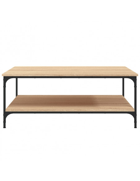 Tavolino Salotto Rovere Sonoma 100x100x40 cm Legno Multistrato