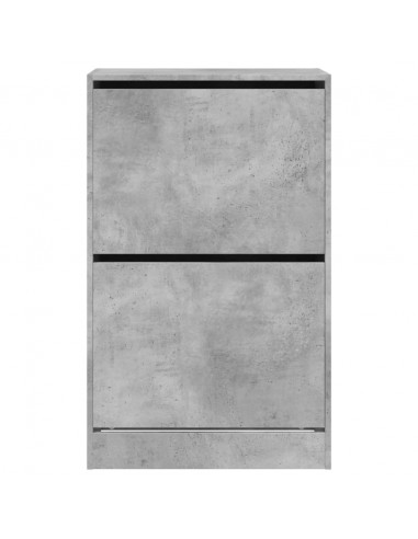 Scarpiera Grigio Cemento 60x34x96,5 cm in Legno Multistrato