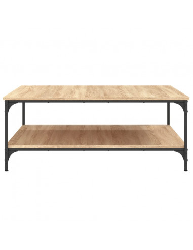 Tavolino Salotto Rovere Sonoma 100x100x40 cm Legno Multistrato