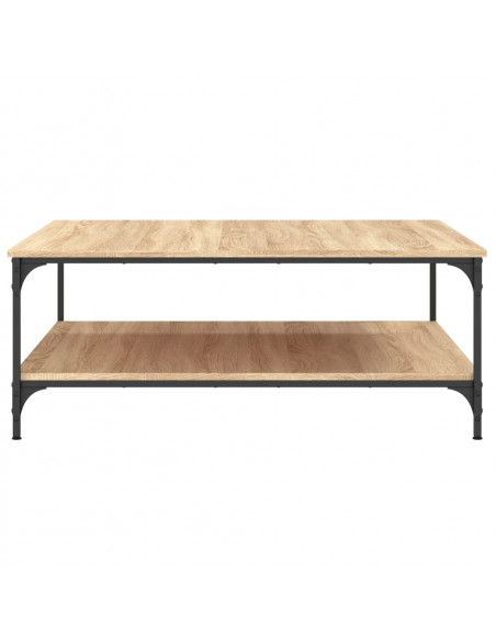 Tavolino Salotto Rovere Sonoma 100x100x40 cm Legno Multistrato