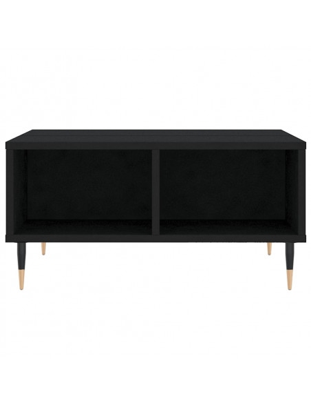 Tavolino da Salotto Nero 60x60x30 cm in Legno Multistrato
