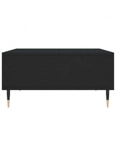Tavolino da Salotto Nero 60x60x30 cm in Legno Multistrato