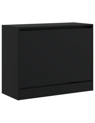 Scarpiera Nera 80x34x63 cm in Legno Multistrato