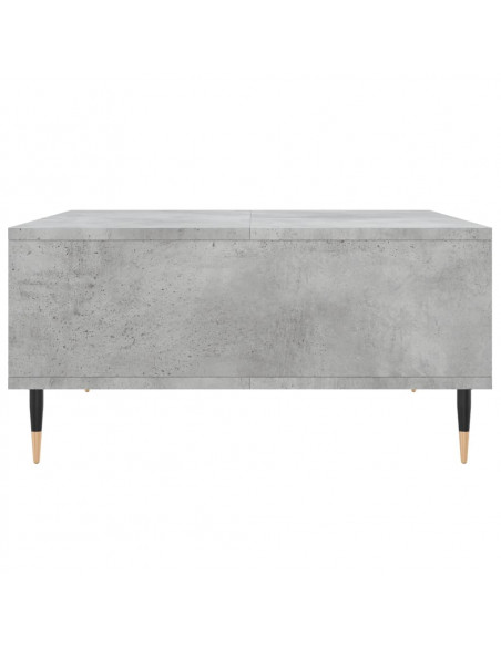 Tavolino da Salotto Grigio Cemento 60x60x30cm Legno Multistrato