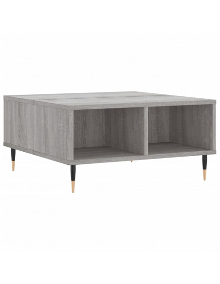 Tavolino da Salotto Grigio Sonoma 60x60x30 cm Legno Multistrato