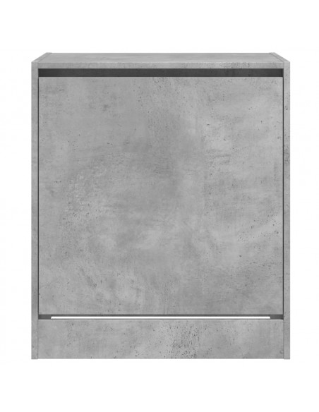 Scarpiera Grigio Cemento 60x42x69 cm in Legno Multistrato