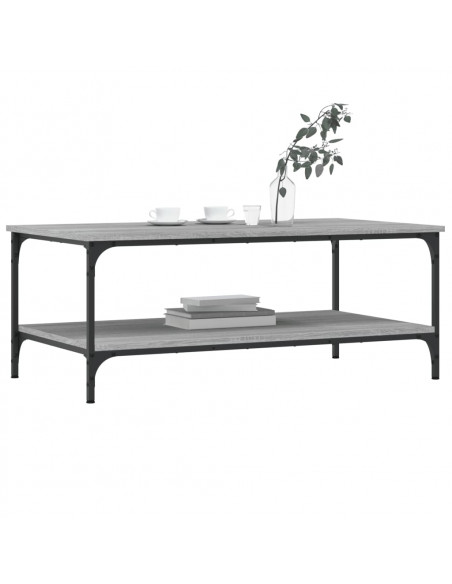 Tavolino da Salotto Grigio Sonoma 100x55x40cm Legno Multistrato
