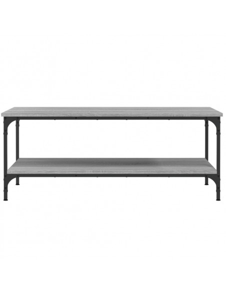 Tavolino da Salotto Grigio Sonoma 100x55x40cm Legno Multistrato