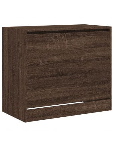 Scarpiera Rovere Marrone 80x42x69 cm in Legno Multistrato