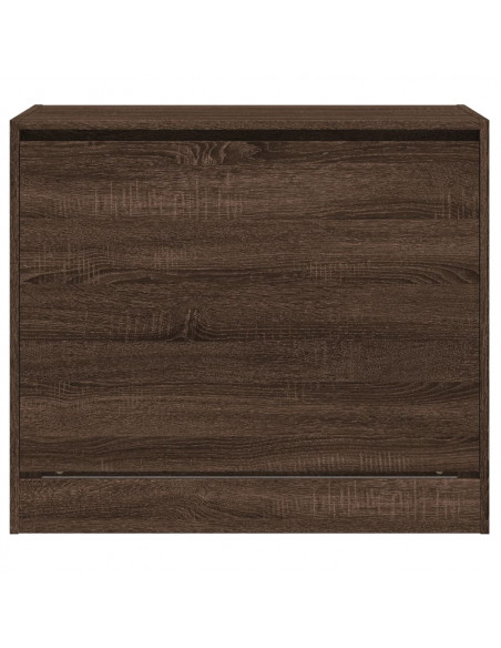 Scarpiera Rovere Marrone 80x42x69 cm in Legno Multistrato