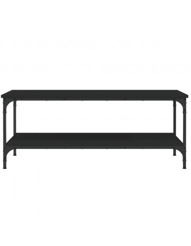 Tavolino da Salotto Nero 100x55x40 cm in Legno Multistrato