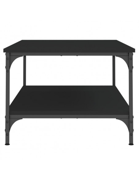 Tavolino da Salotto Nero 100x55x40 cm in Legno Multistrato