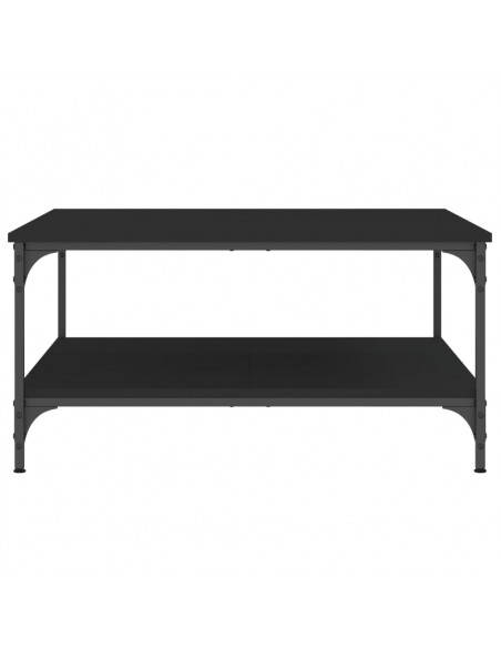 Tavolino da Salotto Nero 80x80x40 cm in Legno Multistrato