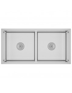 Lavello da Cucina Lavorato a Mano in Acciaio Inox 2