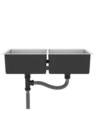 Lavello da Cucina Lavorato a Mano in Acciaio Inox