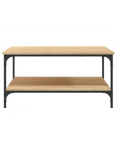 Tavolino da Salotto Rovere Sonoma 80x80x40 cm Legno Multistrato