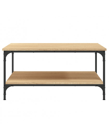 Tavolino da Salotto Rovere Sonoma 80x80x40 cm Legno Multistrato