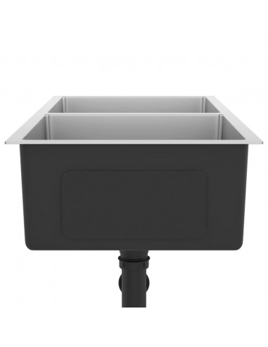 Lavello da Cucina Lavorato a Mano in Acciaio Inox