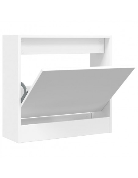 Scarpiera Bianca 60x21x57 cm in Legno Multistrato