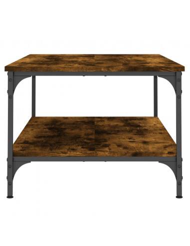 Tavolino da Salotto Rovere Fumo 100x55x40 cm Legno Multistrato