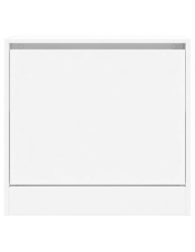 Scarpiera Bianca 60x21x57 cm in Legno Multistrato