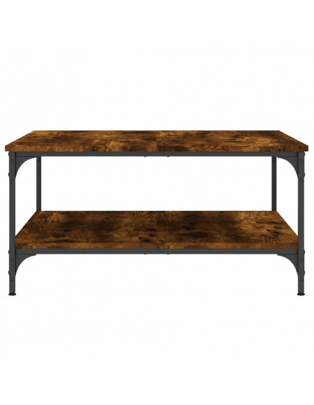 Tavolino da Salotto Rovere Fumo 80x80x40cm in Legno Multistrato