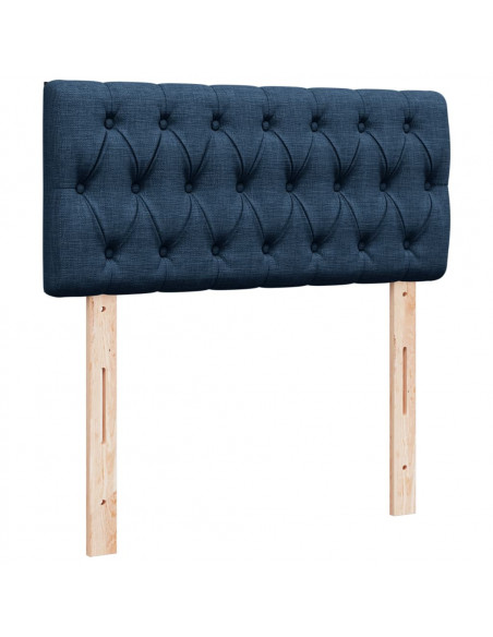 Giroletto a Molle con Materasso Blu 90x190 cm in Tessuto
