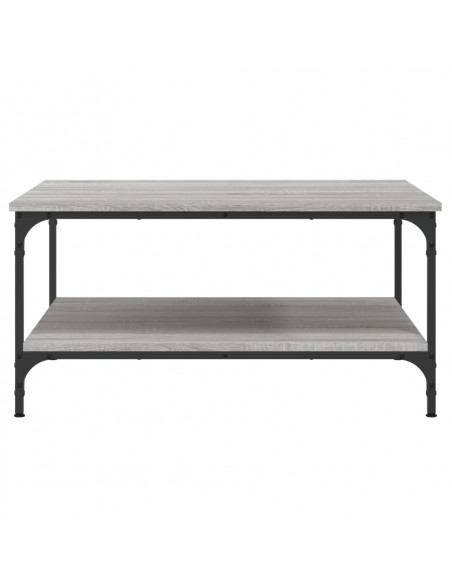Tavolino da Salotto Grigio Sonoma 80x80x40 cm Legno Multistrato