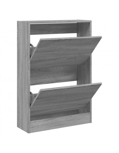 Scarpiera Grigio Sonoma 60x21x87,5 cm in Legno Multistrato