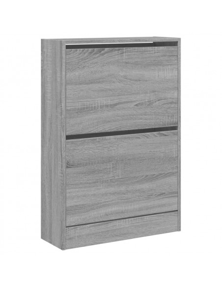 Scarpiera Grigio Sonoma 60x21x87,5 cm in Legno Multistrato