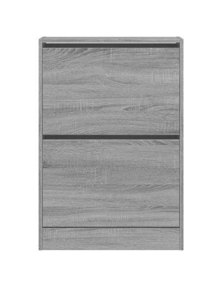 Scarpiera Grigio Sonoma 60x21x87,5 cm in Legno Multistrato