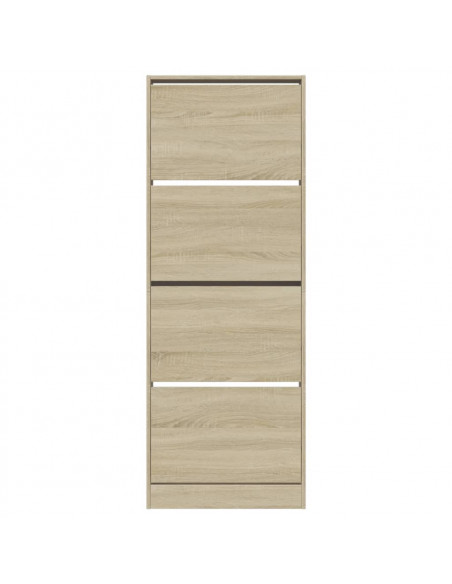 Scarpiera Rovere Sonoma 60x21x163,5 cm in Legno Multistrato
