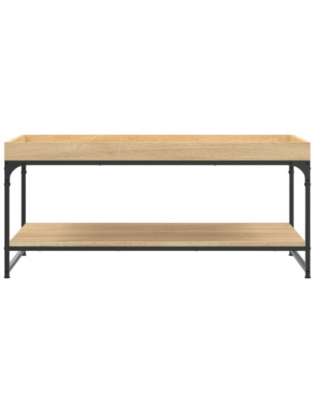 Tavolino da Salotto Rovere Sonoma 100x49x45cm Legno Multistrato