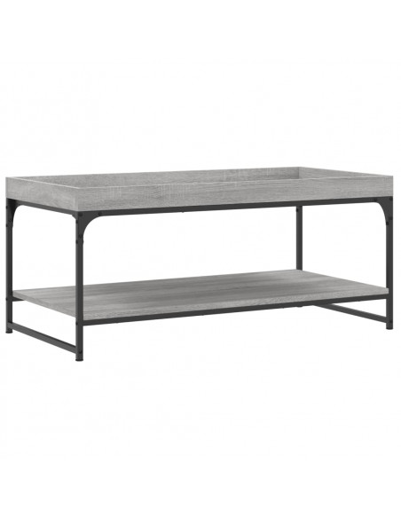Tavolino da Salotto Grigio Sonoma 100x49x45cm Legno Multistrato