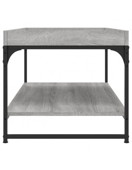 Tavolino da Salotto Grigio Sonoma 100x49x45cm Legno Multistrato